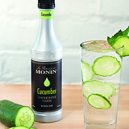 Monin Monin Cucumber Concentrate Flavor 375mL Bottle, PK4 M-VJ095FP